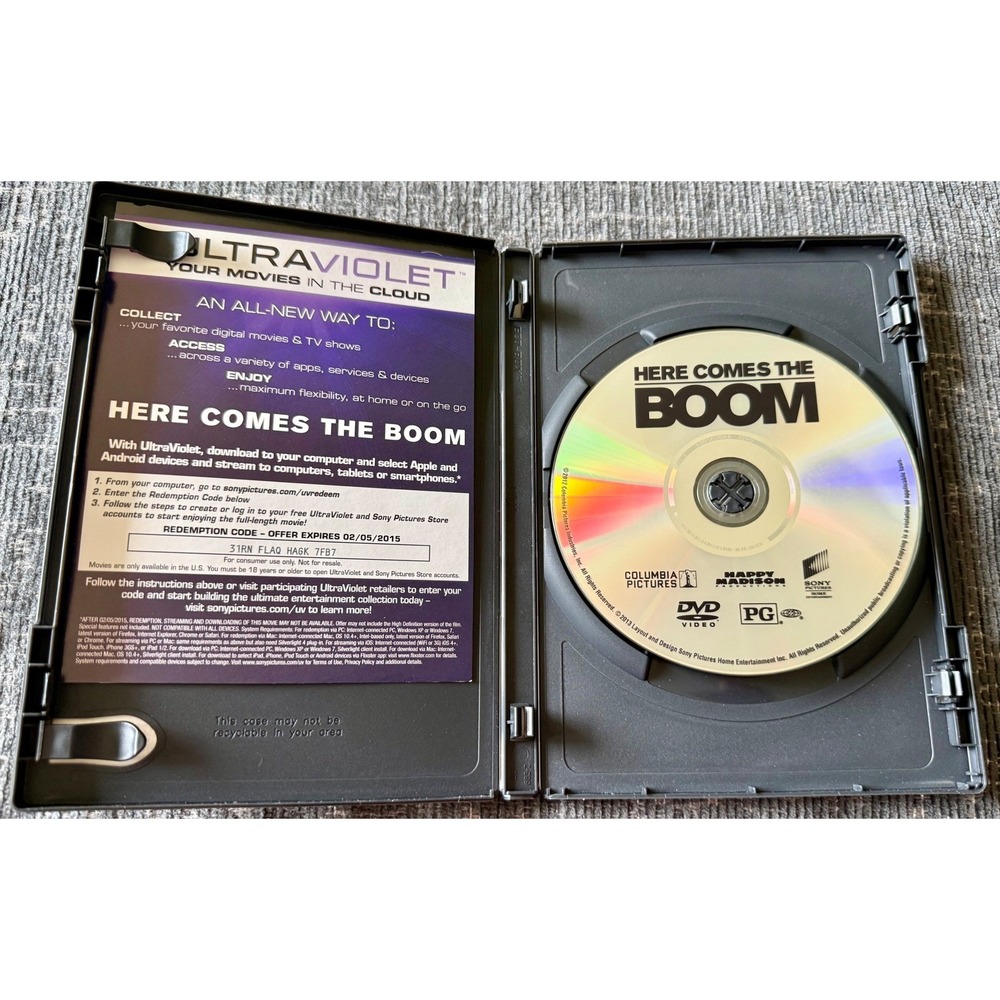 Sony Here Comes The Boom DVD Kevin James PG Excellent Comedy MMA Sports Movie - Picture 4 of 5